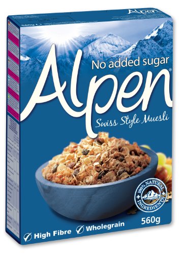 Weetabix Alpen Müsli ohne Zucker, 10 Packungen von Weetabix