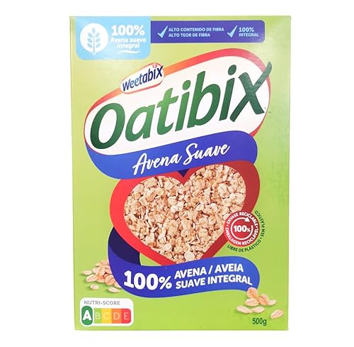 Weetabix Oatibix Vollkornhafer, weich, 100 % Hafer, 500 g (Box mit 14 Stück) von Weetabix