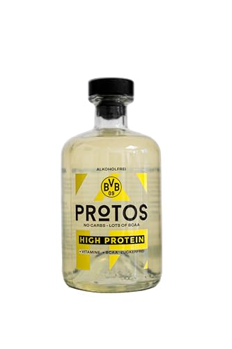 PROTOS by BVB 0,0% | HIGH Protein | 13g Eiweiß | alkoholfreies Destillat | für nicht-alkoholische Cocktails und Longdrinks | zuckerfrei & kalorienarm | Zitronige Botanicals | 500ml Einzelflasche von WeiLa