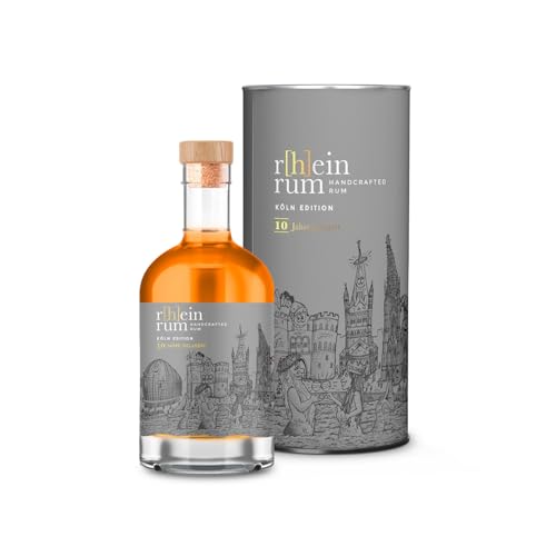 R[h]einrum Tilly Köln Edition | mit hochwertiger Röhre | 500ml Einzelflasche | 40% vol | 10-Jähriger Panama Rum | hochwertiger Rum | Geschenkidee für Köln Liebhaber von WeiLa