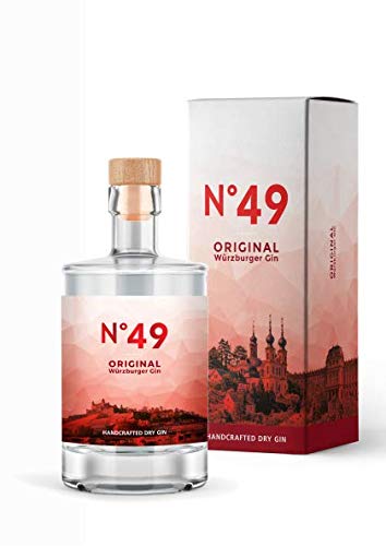 Würzburger Gin N°49 mit Geschenkverpackung - Würzburger Gin/Würzburger Kickers - (1 x 0,5l) von WeiLa