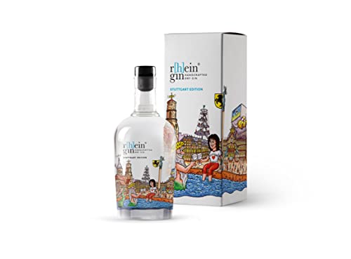 r[h]eingin Tilly Stuttgart Edition | mit hochwertiger Geschenkverpackung | Handcrafted Dry Gin | Hommage an die Stadt Stuttgart | 500ml Einzelflasche | 46% Vol. | Geschenkidee für Stuttgart Liebhaber von WeiLa