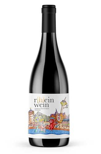 r[h]einwein Tilly Düsseldorf | Dornfelder Rotwein, trocken | 13,5% Vol. | 750ml Einzelflasche |Deutscher Qualitätswein Pfalz | 2023 von WeiLa