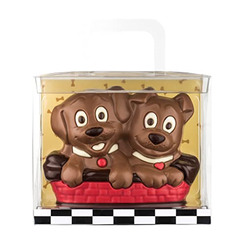 Schokoladen Geschenkpackung Hundekörbchen, 225g von Weibler