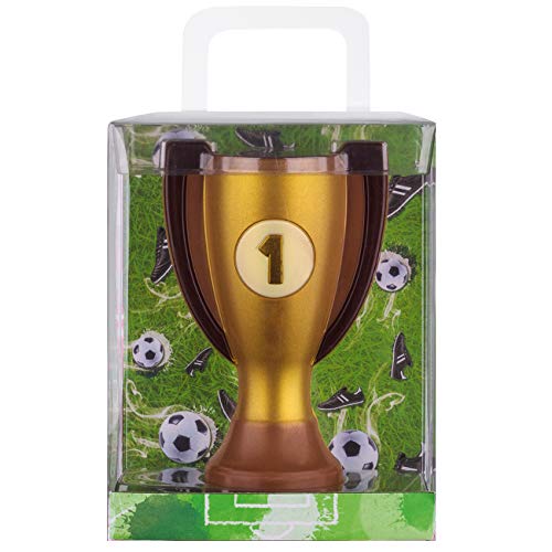 Weibler Confiserie Geschenkpackung Pokal Fussball 150g Edelvollmilch Schokolade von Weibler