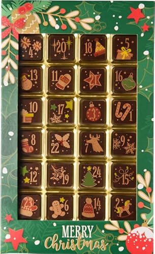 Confiserie Weibler Geschenkpackung Adventskalender klassisch Zartbitter 120 g von Weibler