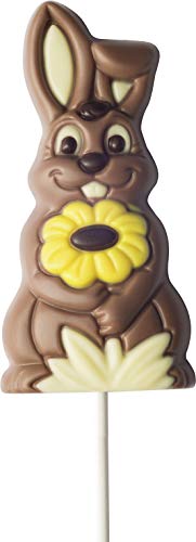 Weibler Lolly Hase mit Blume aus Edelvollmilch 35 g von Weibler