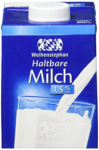 Weihenstephan Haltbare Milch 1.5 Prozent, 12er Pack (12 x 500 ml) von Weihenstephan