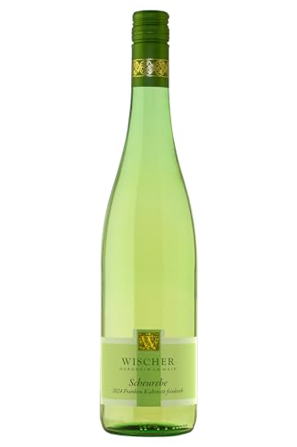 WEIN WISCHER Weißwein Scheurebe halbtrockenfeinherb Kabinett [0,75 l] Franken Wischer Nordheim am Main Frankenwein jetzt genießen! von Wein Wischer Nordheim am Main