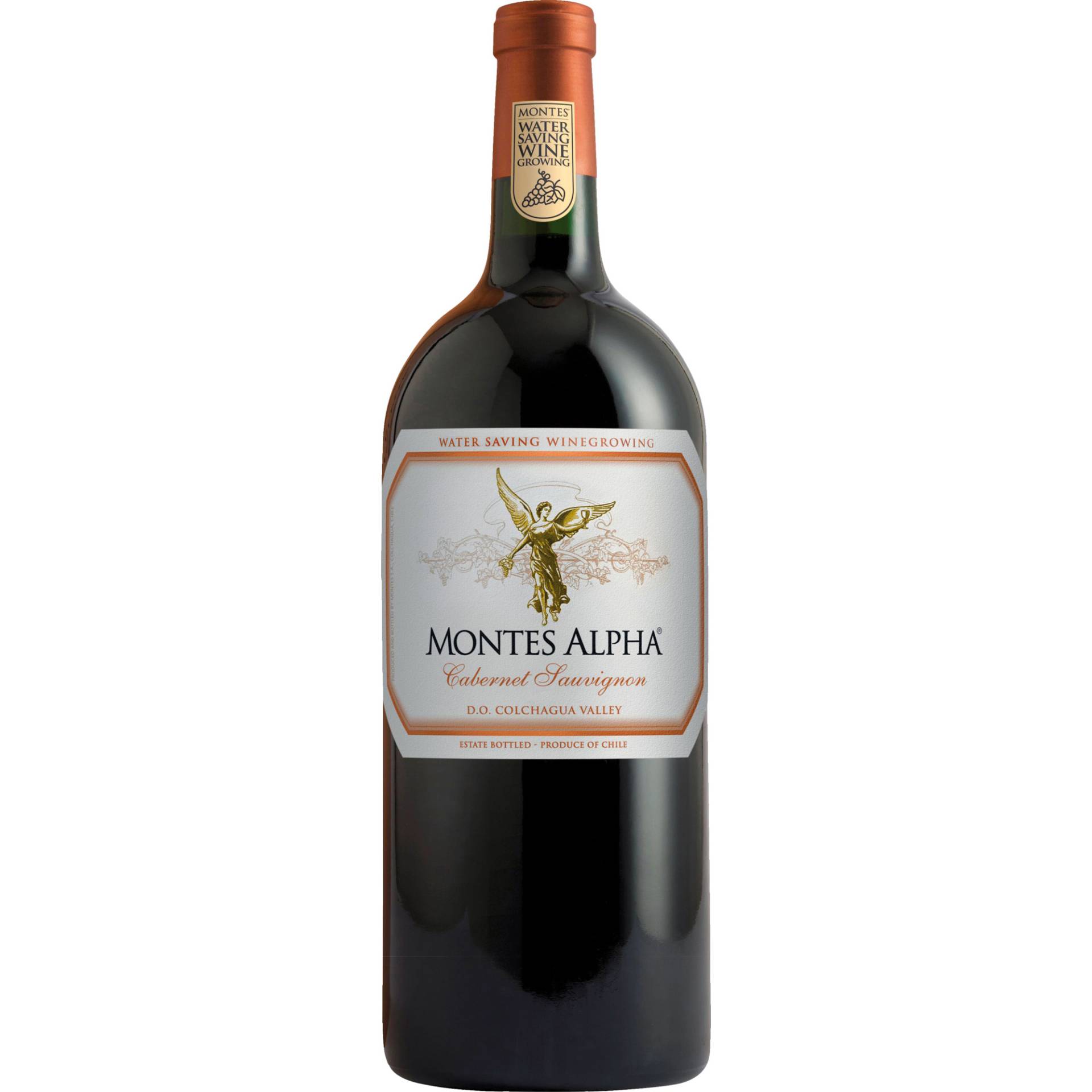 Montes Alpha Cabernet Sauvignon, Doppelmagnum im Karton, Valle Central, 2021, Rotwein von Wein Wolf GmbH,53227,Bonn,Deutschland