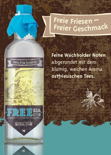 FREEsia GIN 40% vol. (1 x 0.5 l) von Wein Wolff