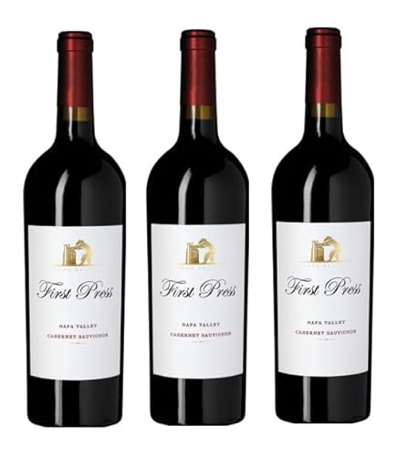 3x 0,75l - 2019er - Delicato Family Vineyards - First Press Wine Cellars - Cabernet Sauvignon - Napa Valley - California - Rotwein trocken von Wein- und Genießerparadies