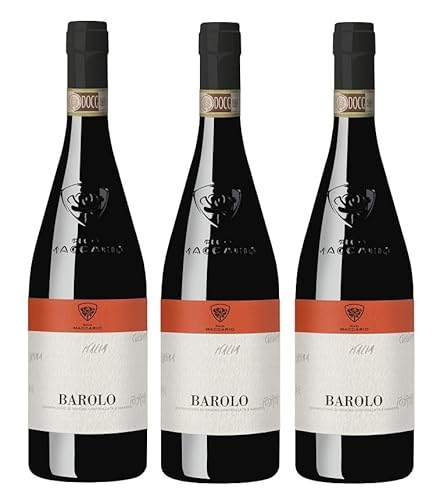 3x 0,75l - 2019er - Pico Maccario - Barolo D.O.C.G. - Piemonte - Italien - Rotwein trocken von Wein- und Genießerparadies