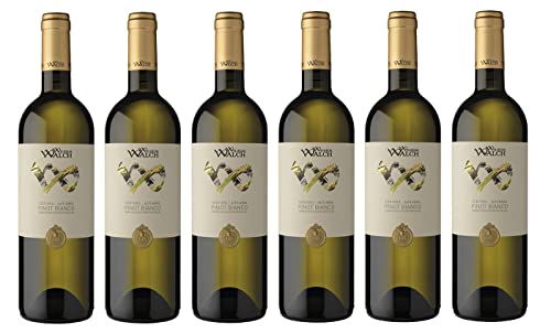 6x 0,75l - 2023er - Weingut Wilhelm Walch - Pinot Bianco - Alto Adige D.O.P. - Südtirol - Italien - Weißwein trocken von Wein- und Genießerparadies