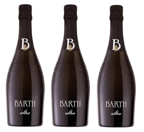 3x 0,75l - 2015er - Wein- und Sektgut Barth - Ultra - Pinot-Sekt - Brut Nature - Sekt b.A. Rheingau - Deutschland - Schaumwein brut nature von Wein- und Sektgut Barth