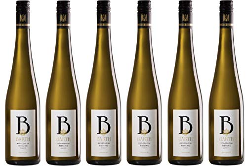 6x 0,75l - 2021er - Wein- und Sektgut Barth - Rüdesheim - Riesling - feinherb - VDP.Ortswein - Qualitätswein Rheingau - Deutschland - Weißwein halbtrocken von Wein- und Sektgut Barth