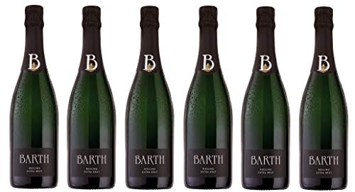 6x 0,75l - Wein- und Sektgut Barth - Riesling-Sekt - Extra Brut - Sekt b.A. Rheingau - Deutschland - Schaumwein extra brut von Wein- und Sektgut Barth