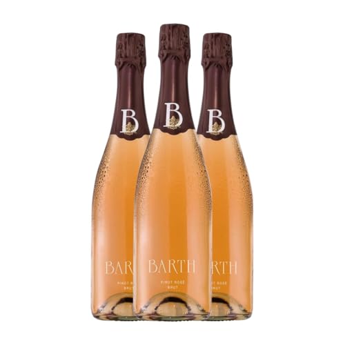 Barth Rosé Sekt Spätburgunder Brut Rheingau 75 cl Rosé Sekt (Karton mit 3 Flaschen von 75 cl) von Wein und Sektgut Barth