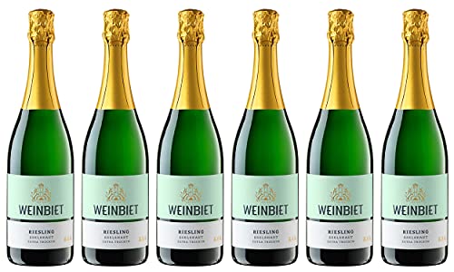 Weinbiet Manufaktur Riesling Sekt extra trocken (6 x 0,75l) von Weinbiet Manufaktur eG