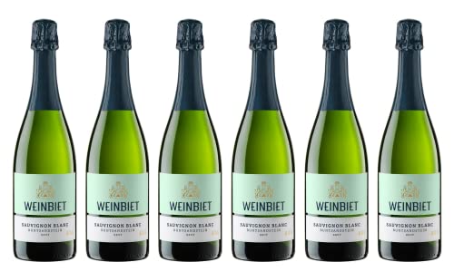 Weinbiet Manufaktur Sauvignon Blanc Sekt brut Buntsandstein (6 x 0,75l) von Weinbiet Manufaktur eG