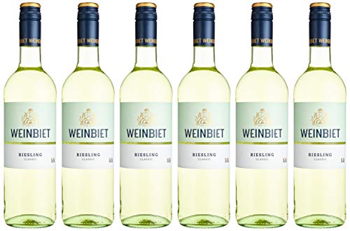 Weinbiet Manufaktur eG Classic Riesling halbtrocken Weißwein (6 x 0.75 l), 452 von Weinbiet Manufaktur eG