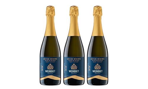 Weinbiet Manufaktur eG Grande Réserve Blanc de Blancs brut nature (3 x 0,75L) von Weinbiet Manufaktur eG