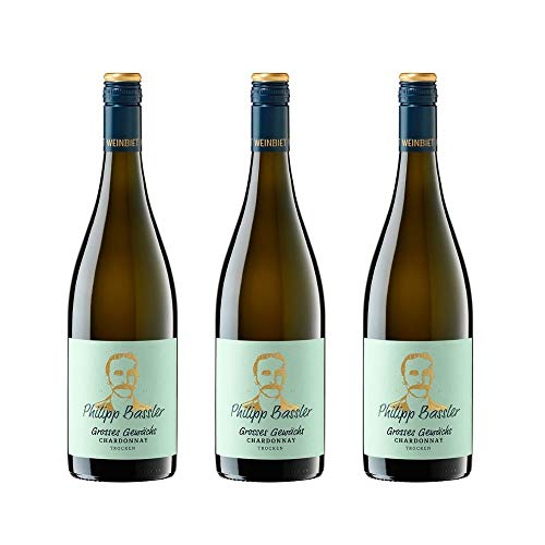 Weinbiet Manufaktur eG Philipp Bassler Chardonnay trocken Weißwein (3 x 0.75 l) von Weinbiet Manufaktur eG