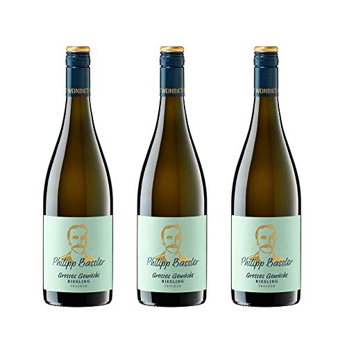 Weinbiet Manufaktur eG Philipp Bassler Riesling trocken Weißwein (3 x 0.75 l) von Weinbiet Manufaktur eG