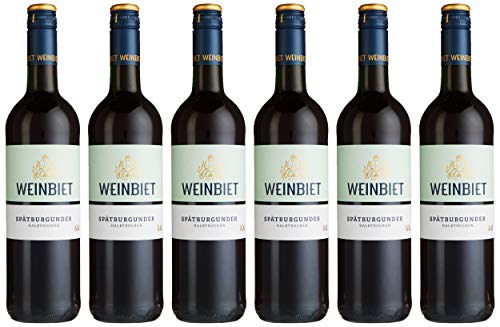 Weinbiet Manufaktur eG Spätburgunder halbtrocken Rotwein (6 x 0.75 l) von Weinbiet Manufaktur eG