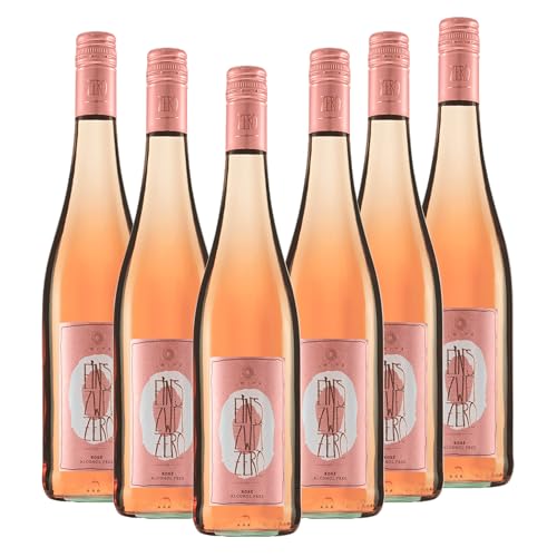 Weindiele Weingut Leitz EINS-ZWEI-ZERO Rosé alkoholfrei (6x0.75l) inkl. gratis DropStop | Alkoholfreier Roséwein von Weindiele