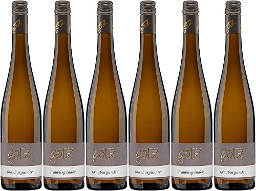 6x Grauburgunder trocken 2023 - Weingut Albert Götz KG, Pfalz - Weißwein von Weingut Albert Götz KG