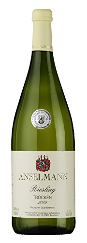 6 x Riesling 1l tr. 2022 von Weingut Anselmann im Sparpaket (6x1,0l)), trockener Weisswein aus der Pfalz von Weingut Anselmann