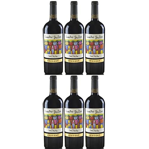 Ariano Cuatro Gatos Tannat Cabernet Sauvignon Rotwein Wein Trocken Uruguay (6 x 0,75l) von Weingut Ariano