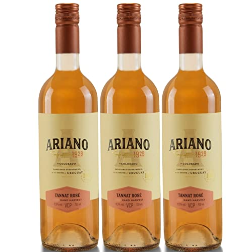 Ariano Tanat Roséwein Wein Trocken Uruguay (3 x 0,75l) von Weingut Ariano
