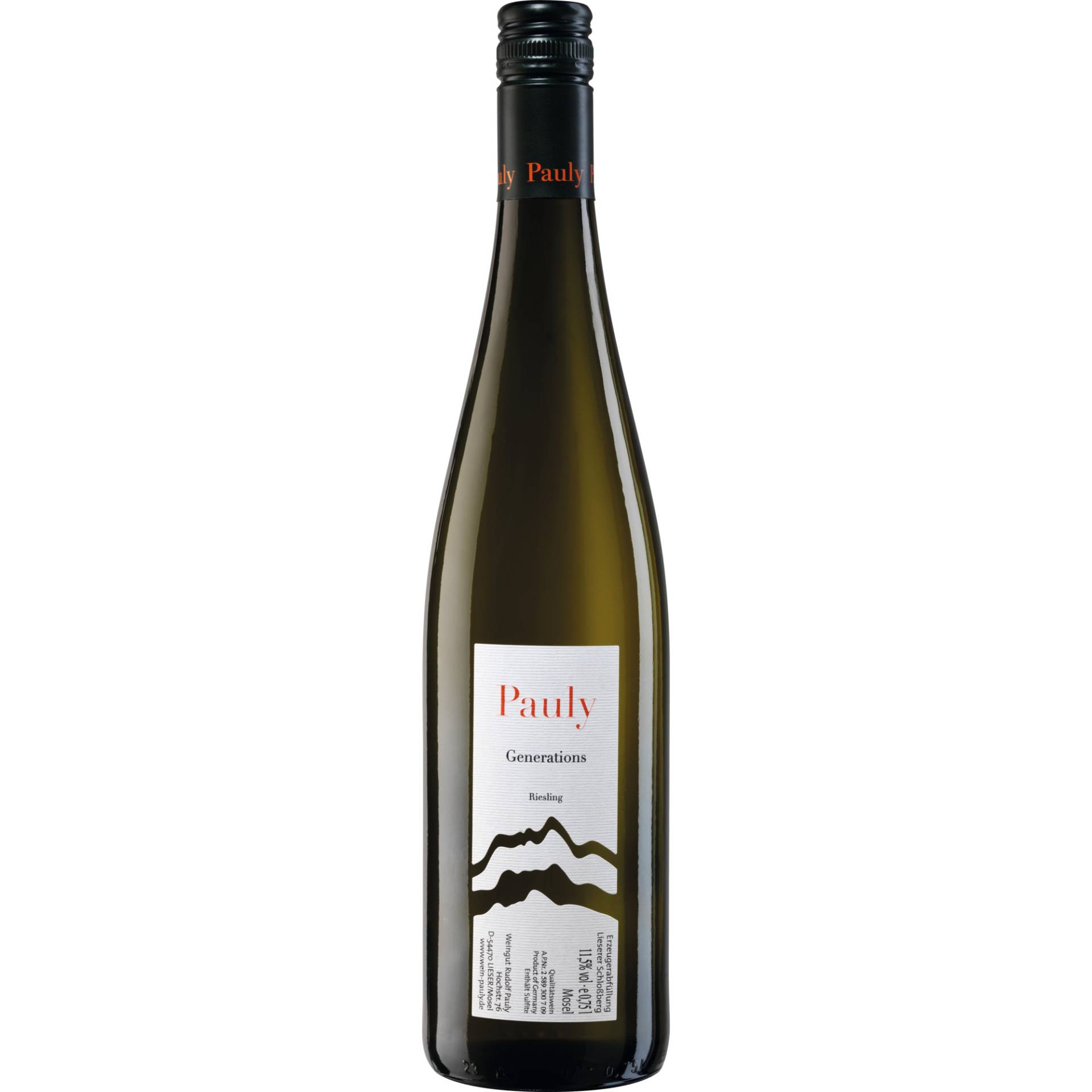 Generations Riesling, Feinherb, Mosel, Mosel, 2023, Weißwein von Weingut Axel Pauly, Hochstr. 80 D - 54470 Lieser