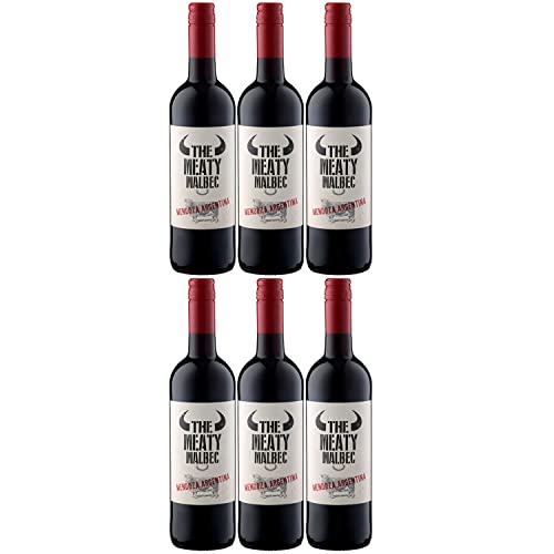 Beefsteak Club Meaty Malbec Rotwein Wein Trocken Argentinien I Versanel Paket (6 x 0,75l) von Weingut Beefsteak Club