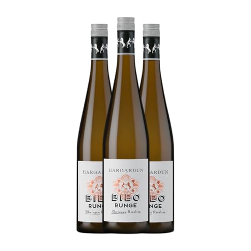 Bibo Runge Hargardun Riesling Trocken Rheingau 75 cl Weißwein (Karton mit 3 Flaschen von 75 cl) von Weingut Bibo Runge