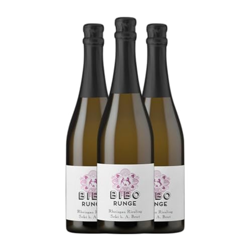 Bibo Runge Jahrgangssekt Riesling Rheingau 75 cl Weißer Sekt (Karton mit 3 Flaschen von 75 cl) von Weingut Bibo Runge