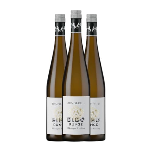 Bibo Runge Jongleur Riesling Rheingau 75 cl Weißwein (Karton mit 3 Flaschen von 75 cl) von Weingut Bibo Runge