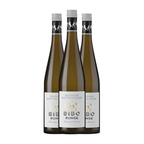 Bibo Runge Revoluzzer Kleiner Riesling Rheingau 75 cl Weißwein (Karton mit 3 Flaschen von 75 cl) von Weingut Bibo Runge