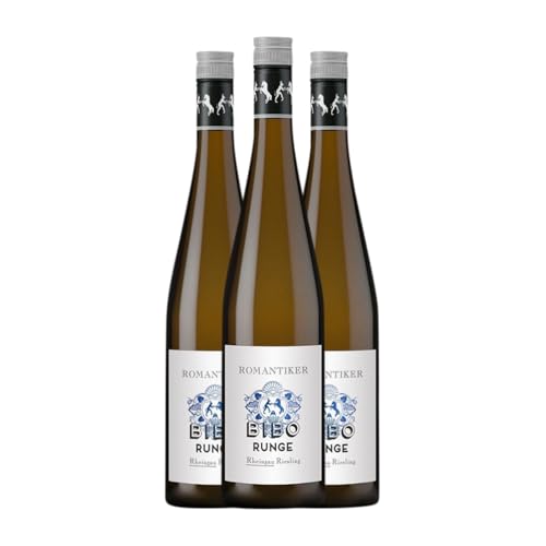 Bibo Runge Romantiker Riesling Trocken Rheingau 75 cl Weißwein (Karton mit 3 Flaschen von 75 cl) von Weingut Bibo Runge