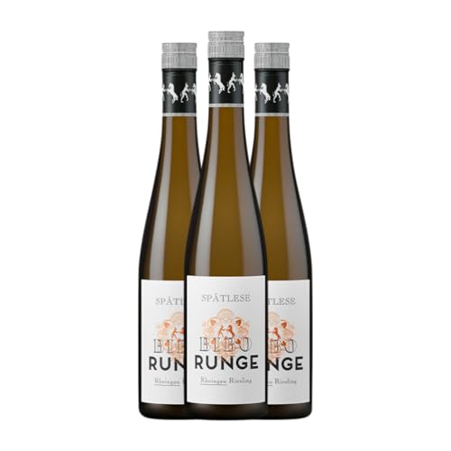 Bibo Runge Spätlese Riesling Rheingau Medium Flasche 50 cl Süßer Wein (Karton mit 3 Medium Flasche von 50 cl) von Weingut Bibo Runge