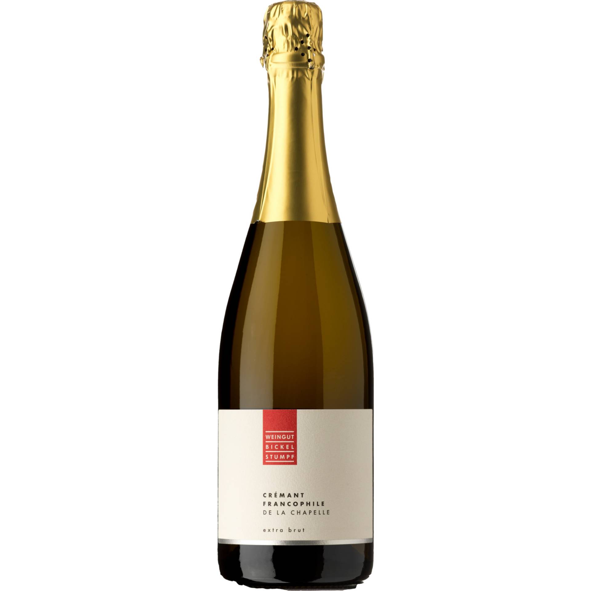 Crémant Frankcophile de la Chapelle, Extra Brut, Franken, Franken, 2022, Schaumwein von Weingut Bickel-Stumpf eGbR, Kirchgasse 5, 97252 Frickenhausen am Main