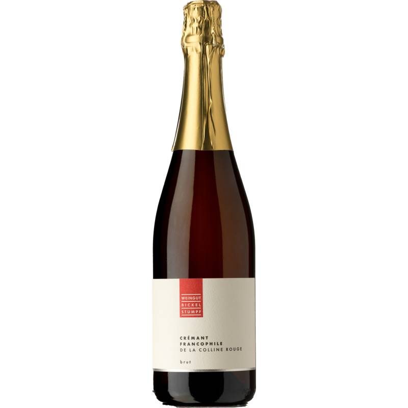 Crémant Frankcophile de la Colline Rouge Rosé, Brut, Franken, Franken, 2021, Schaumwein von Weingut Bickel-Stumpf eGbR, Kirchgasse 5, 97252 Frickenhausen am Main