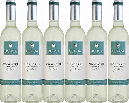 6x Ochoa Moscatel Grano Menudo Vino Dulce 0,5l 2023 - Weingut Bodegas Ochoa, Navarra - Weißwein von Weingut Bodegas Ochoa