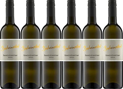 6x Gewürztraminer Spätlese 2019 - Weingut Boxheimerhof, Rheinhessen - Weißwein von Weingut Boxheimerhof