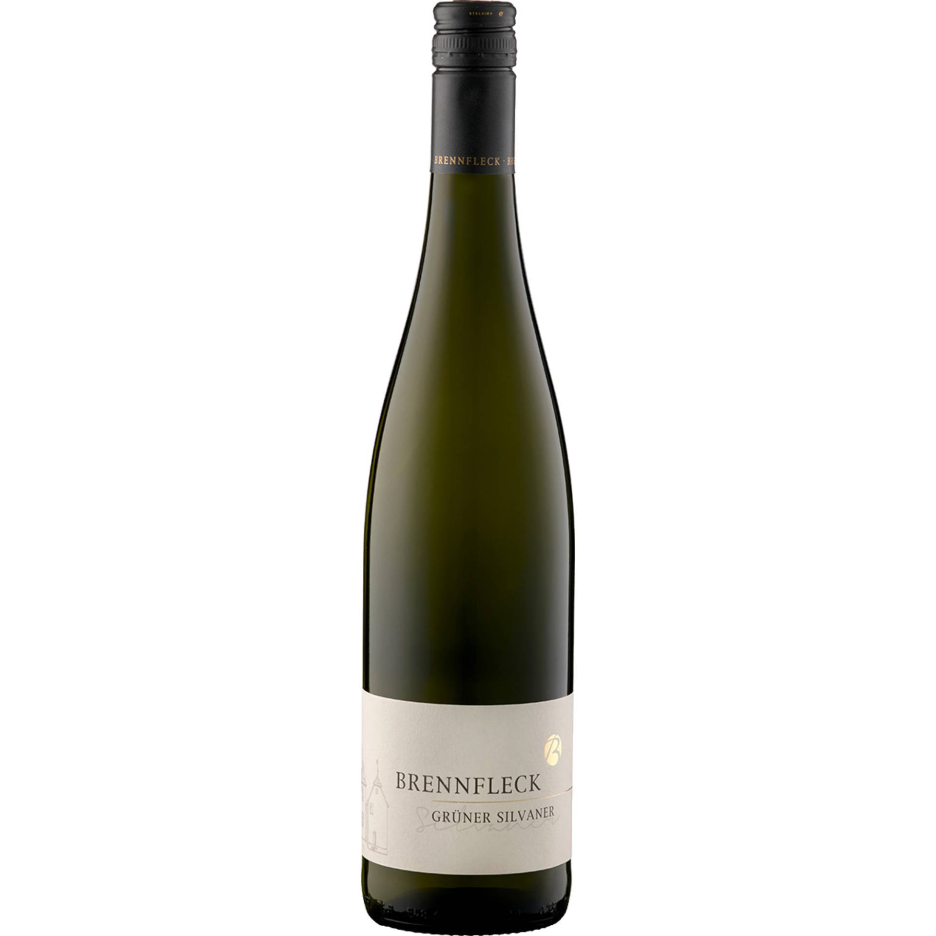 Brennfleck Grüner Silvaner QbA, Trocken, Franken, Franken, 2023, Weißwein von Weingut Brennfleck ,   DE 97320 Sulzfeld am Main