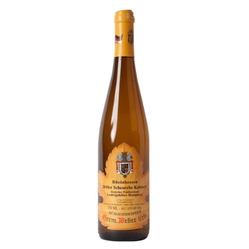 Bodenheimer Burgweg Scheurebe Rheinhessen Kabinett 2019 lieblich (6x 0.75 l) von Weingut Bürgermeister H. Weber Erbe