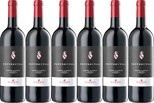 6x Fonterutoli - Mazzei Chianti Classico Fonterutoli 2021 - Weingut Castello Di Fonterutoli, Toscana - Rotwein von Weingut Castello Di Fonterutoli