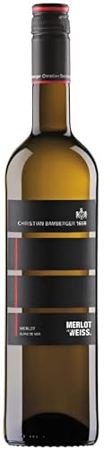 Merlot Blanc de Noir Merlot ist weiss tr. 2023 von Christian Bamberger - Steinhardter Hof (1x0,75l), trockener Rotwein (weissgekeltert) von der Nahe von Weingut Christian Bamberger